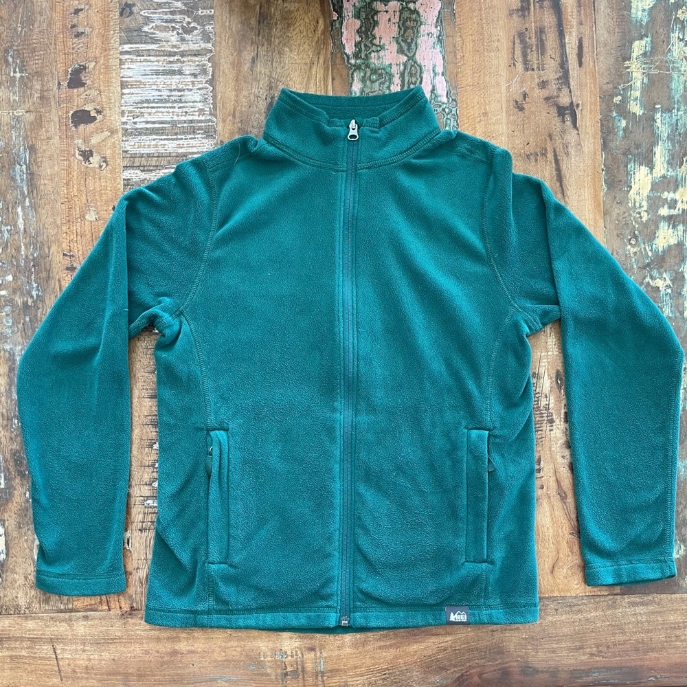 Kid’s REI Co-op L (14-16) Green Fleece Jacket